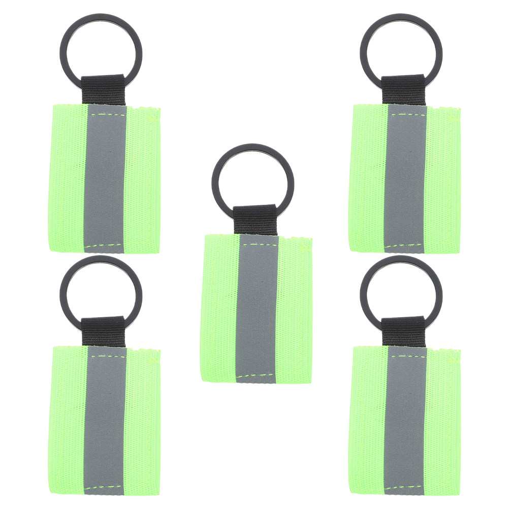 Running Visibility Gear - 5 шт. двусторонних светоотражающих брелоков-ярлыков для