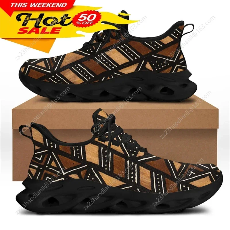 Running Shoes Women - Мужские кроссовки с этническим африканским узором,