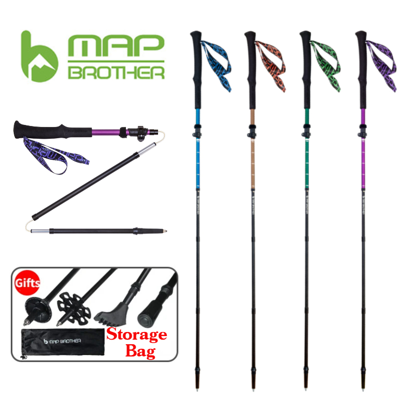 Trekking Pole Carbon - Карта BROTHER M3030 Легкая Складная быстросъемная