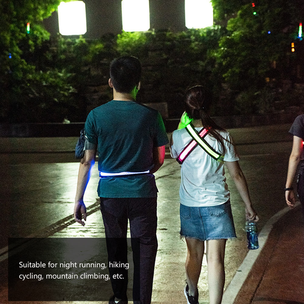Running Visibility Gear - Светодиодный светоотражающий пояс для бега, перезаряжаемый,