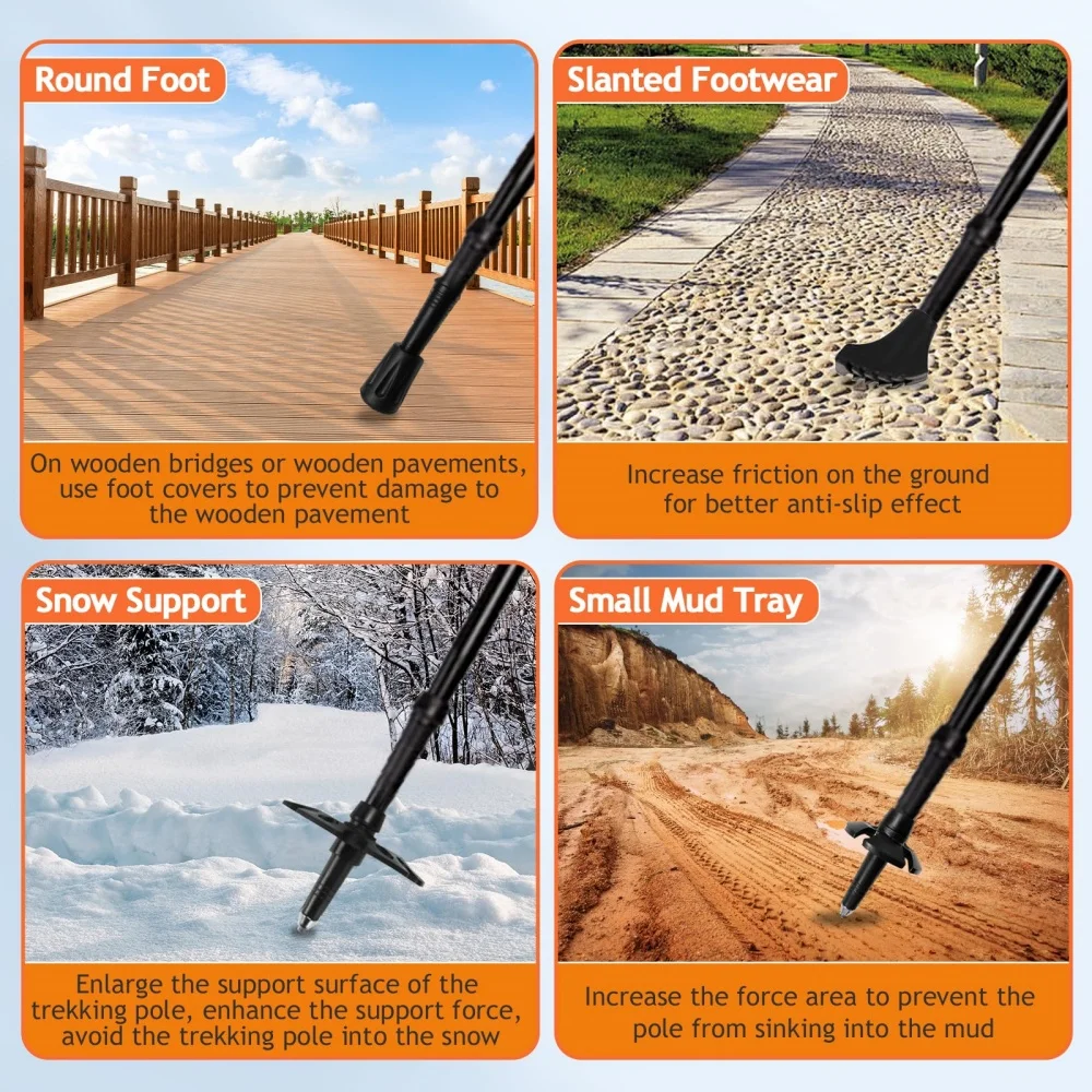 Набор из 2 легких складных тре – обзор и цена Trekking Pole Carbon