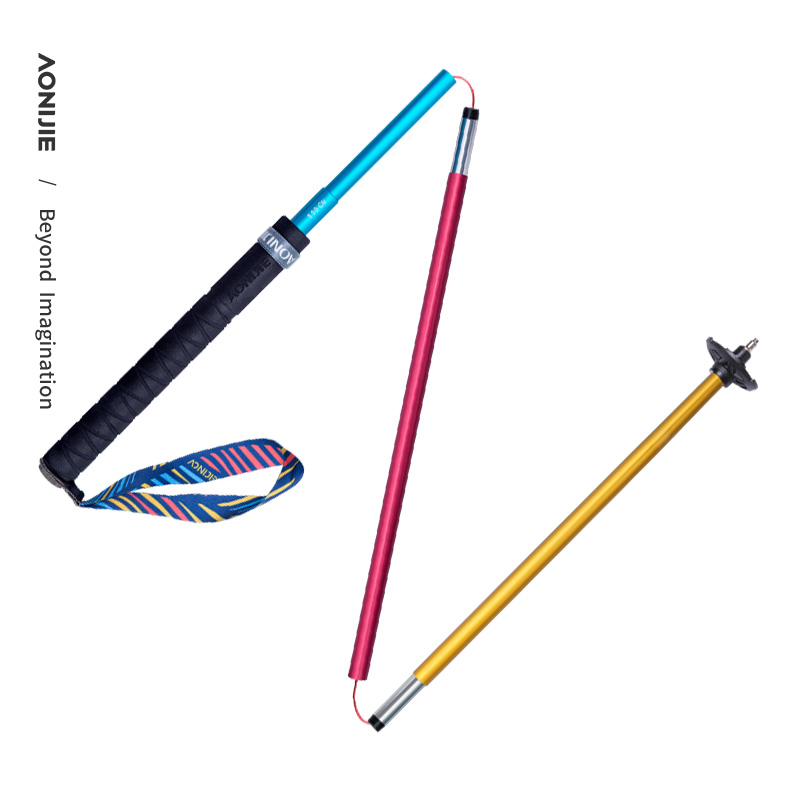 2 шт. AONIJIE Новые складные т – обзор и цена Trekking Pole Carbon