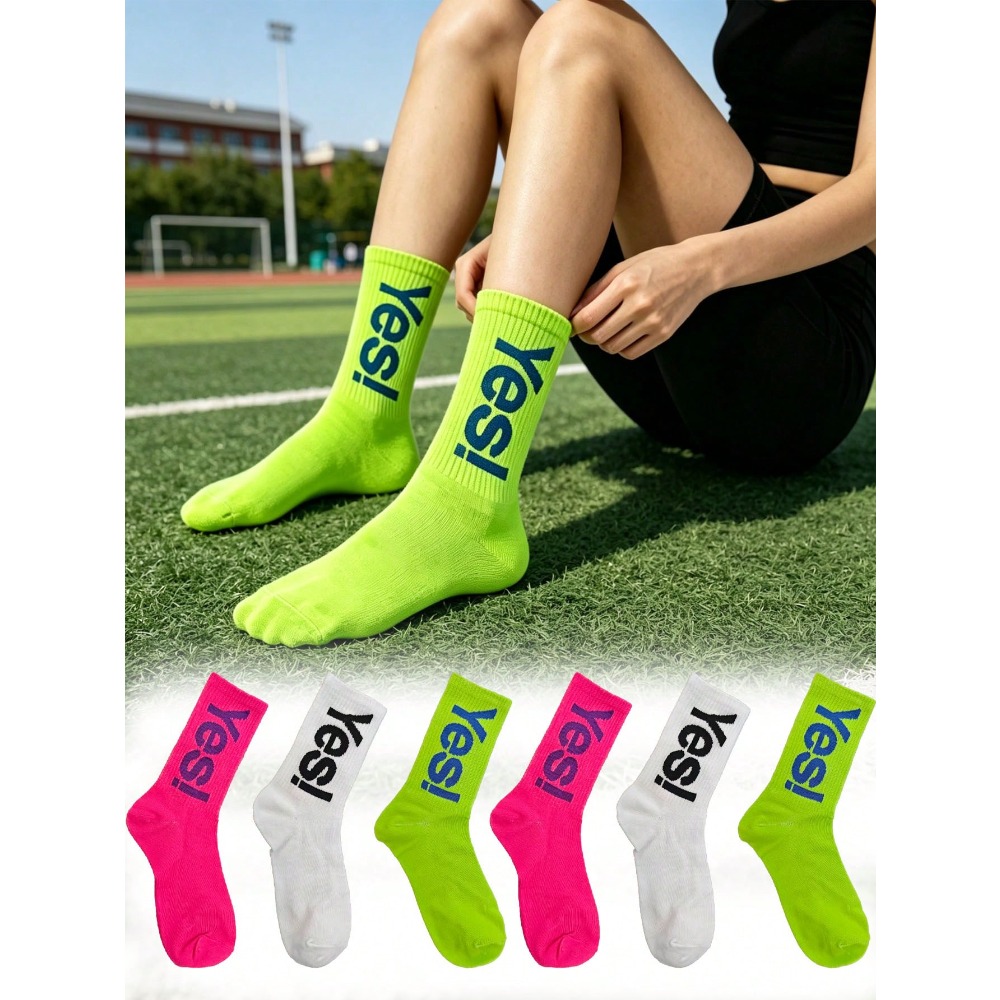 Носки с флуоресцентным буквенн – обзор и цена Sports Socks